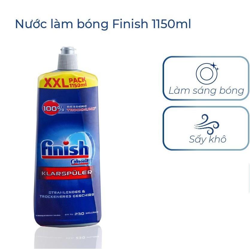 Nước Trợ Xả Finish Nước Làm Bóng 750ml Chuyên Dùng Cho Máy Rửa Chén Bát