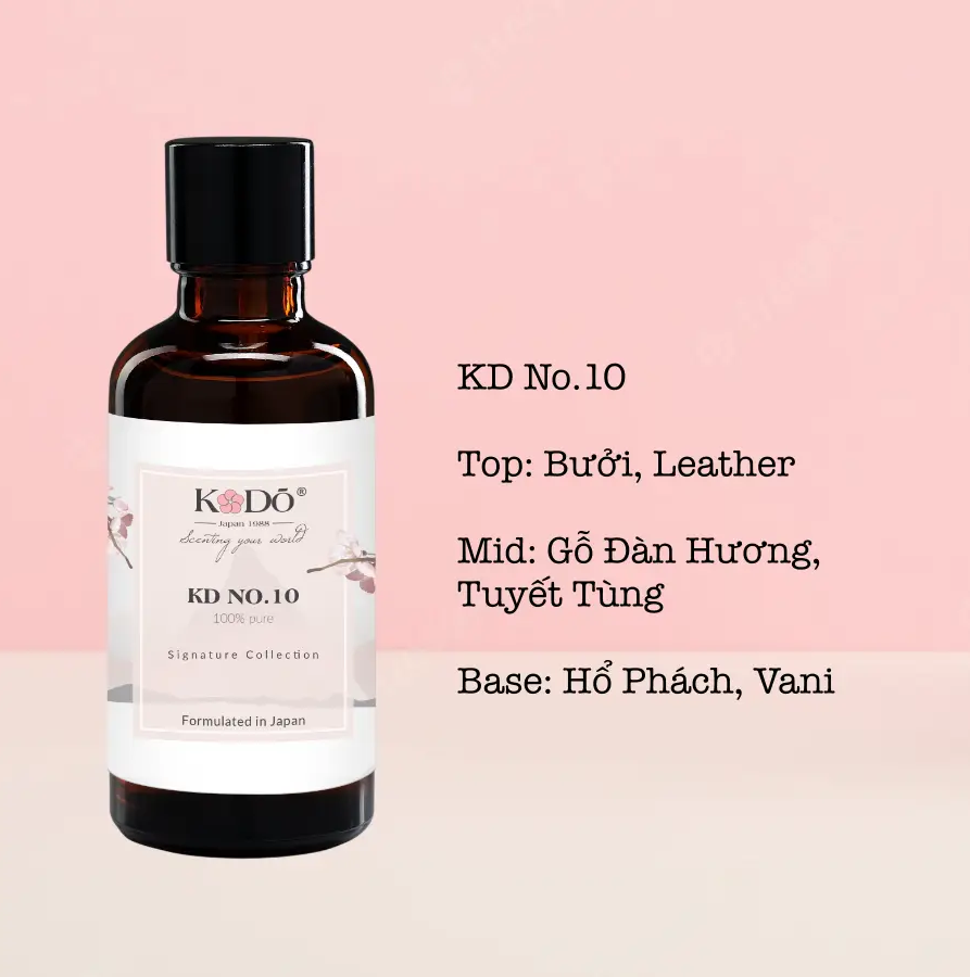 Tinh Dầu Nước Hoa Kodo Signature No.10 Hương Thư Giãn Thơm Mát