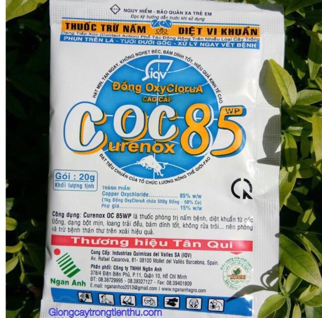 TRỪ NẤM BỆNH,DIỆT VI KHUẨN Coc 85 WP