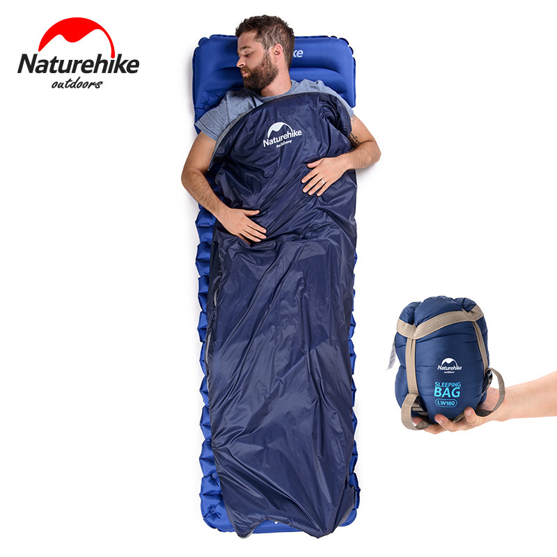 Túi Ngủ Siêu Nhỏ Gọn Hiệu NatureHike LW180 Mã NH15S003-D Cho Du Lịch, Dã Ngoại, Ngủ Trưa Văn Phòng