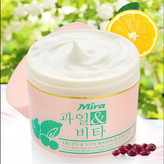 Kem massage hồng Mira Fruits &amp; Vita Massage Cream 300ml - A578