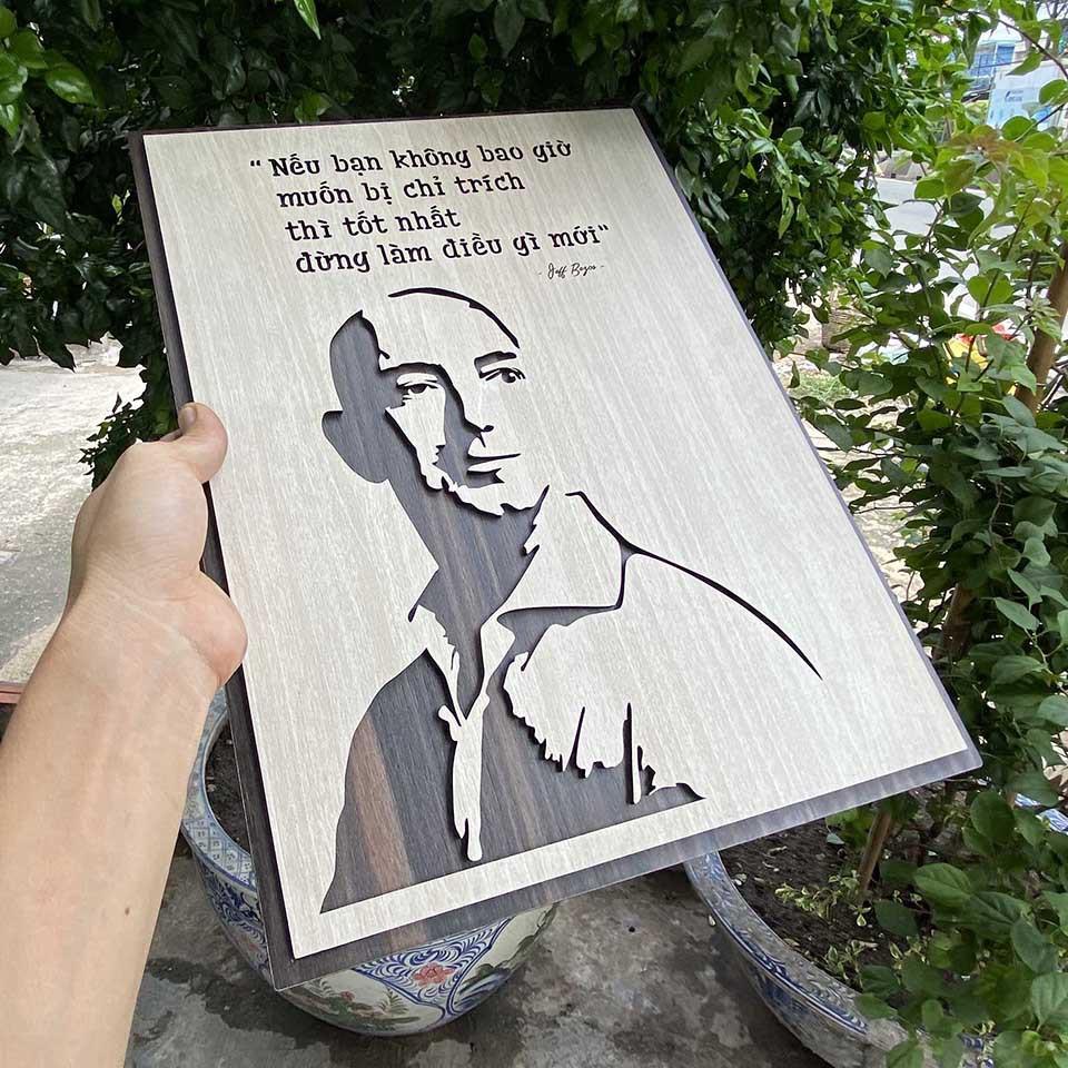 Tranh gỗ tạo động lực trang trí văn phòng - "Nếu bạn không bao giờ muốn bị chỉ trích thì tốt nhất đừng làm điều gì mới"