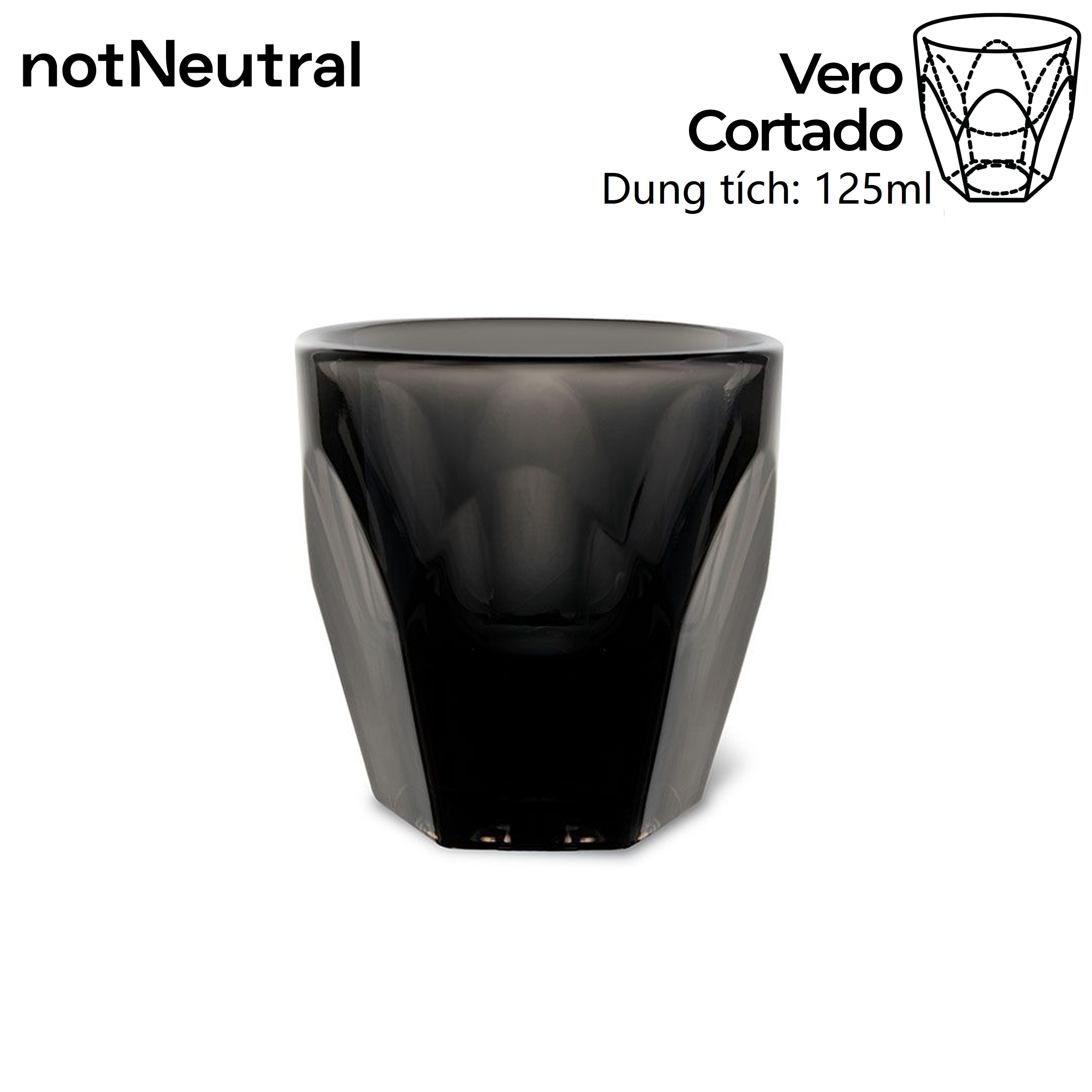 Ly Cortado NotNeutral VERO thủy tinh 125ml