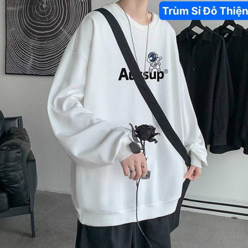 Áo khoác hoodie sweater nam Aussup form rộng chất nỉ bông cao cấp Đủ Size cho nam nữ mặc nhà đi học chơi phong cách Hàn