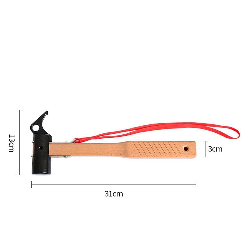 Outdoor Camping Tent Hammer Metal Awning Tent Nails Puller Stake Remover