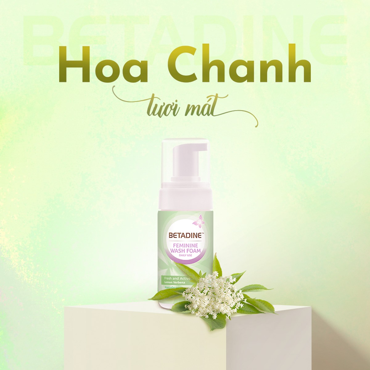 Bọt vệ sinh phụ nữ Betadine Feminine Wash Foam Daily Use 100ml