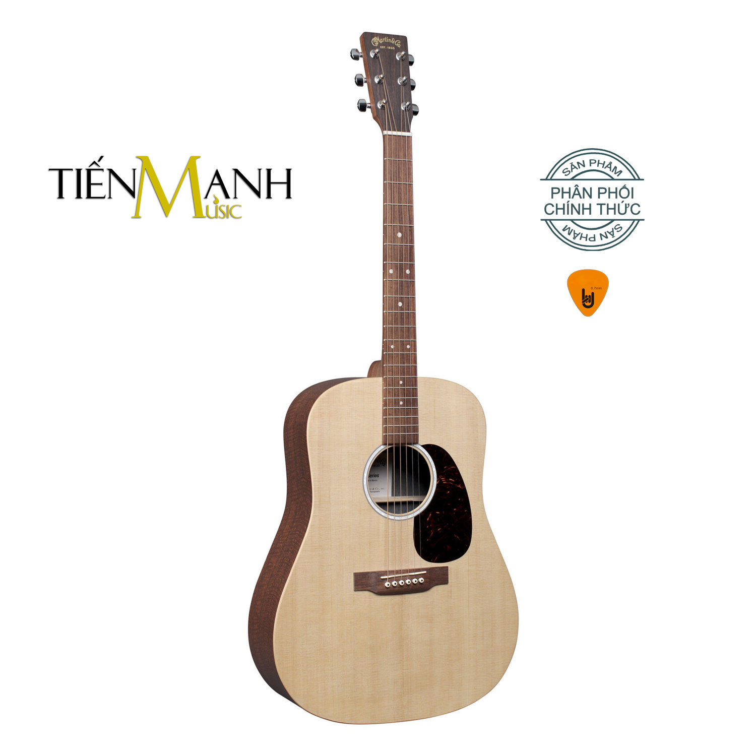 Đàn Guitar Acoustic Martin X Series GPC-X2E Gỗ Rosewood Grand Performance - Kèm Bao Đựng Hàng Chính Hãng, Móng Gẩy DreamMaker