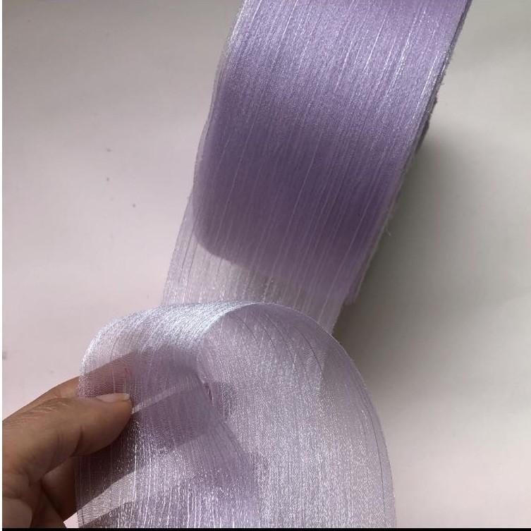 Kẹp Tóc Nơ Voan Cao Cấp Công Chúa - Cột Tóc Nơ Công Chúa Voan Nhăn