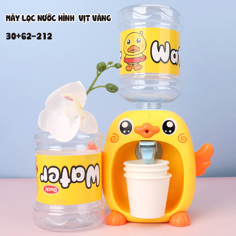 Máy rót nước tự động mini dành cho bé hình vịt vàng