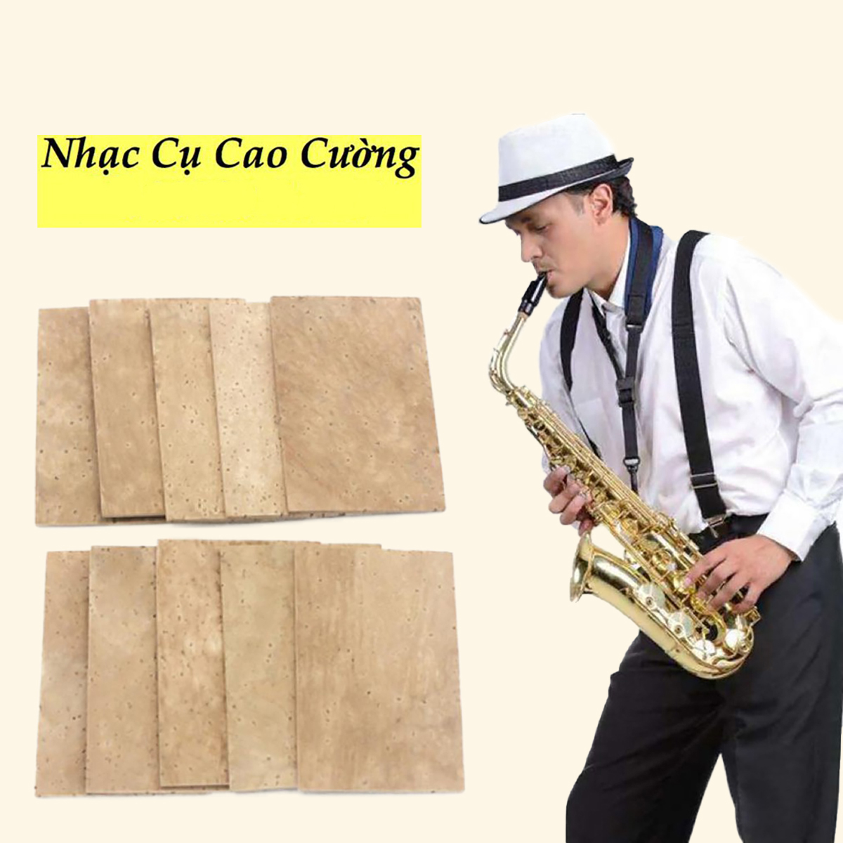 Miếng Bần Dán Cổ Kèn Saxophone Alto Loại Tốt