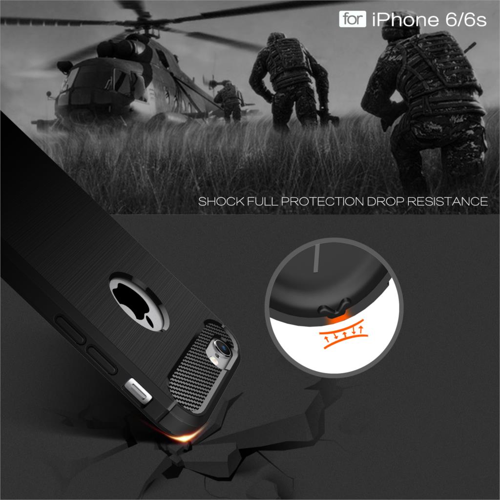 Ốp lưng chống sốc Likgus cho iPhone 6 / 6s (chuẩn quân đội, chống va đập, chống vân tay) - Hàng chính hãng