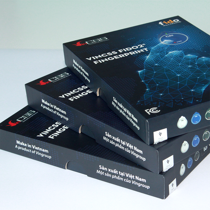 Combo 5 Thiết Bị Khóa Xác Thực Mạnh VinCSS FIDO2 Fingerprint (Kết Nối USB Type-C, Bluetooth, NFC) – Sử Dụng Sinh Trắc Học Vân Tay - Hỗ Trợ Đăng Nhập An Toàn Không Mật Khẩu, Chuẩn UAF/U2F/FIDO2 - Hàng Chính Hãng