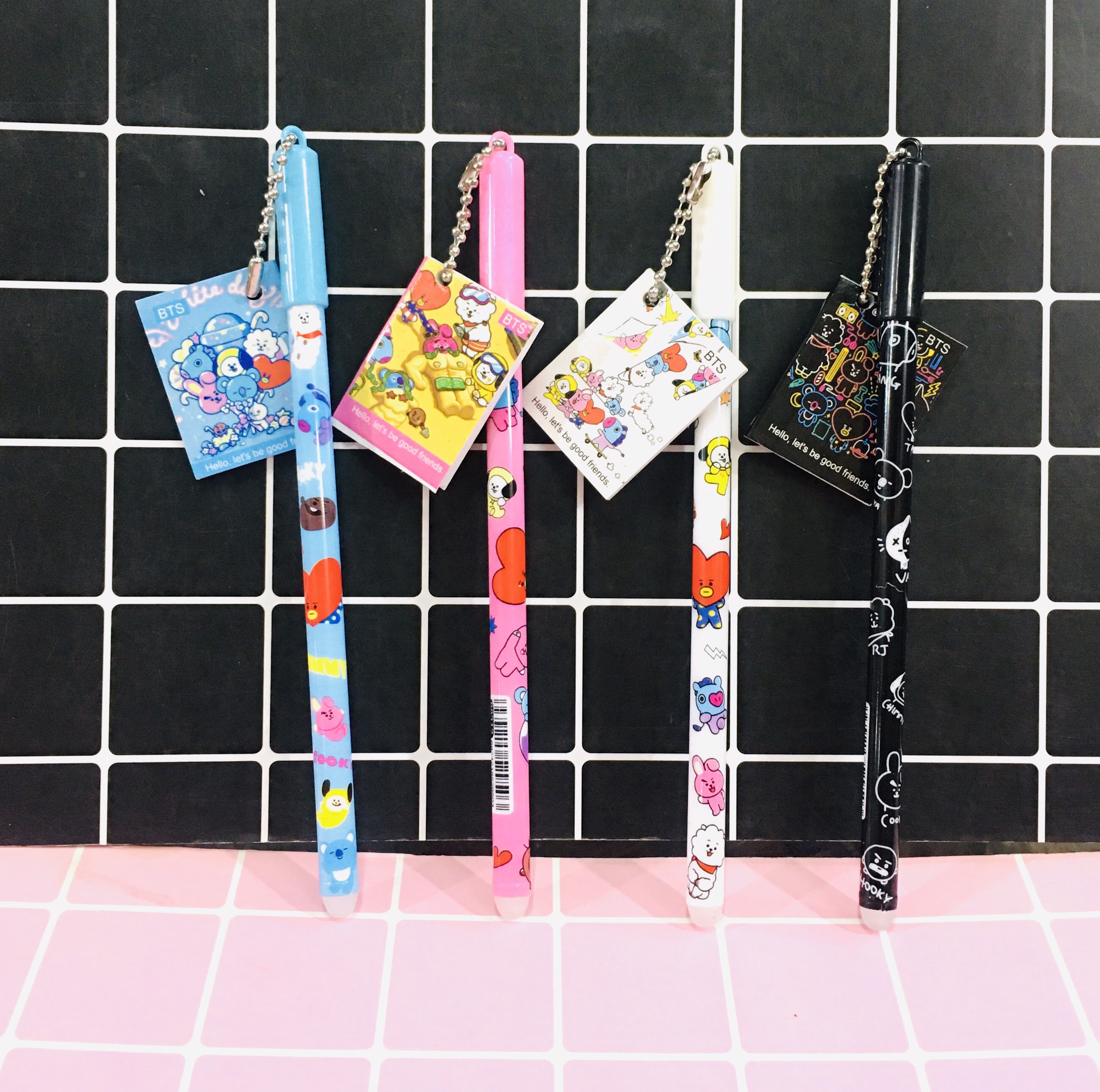 SET 8 Bút nước ma thuật BTS BT21 mực tẩy xóa được