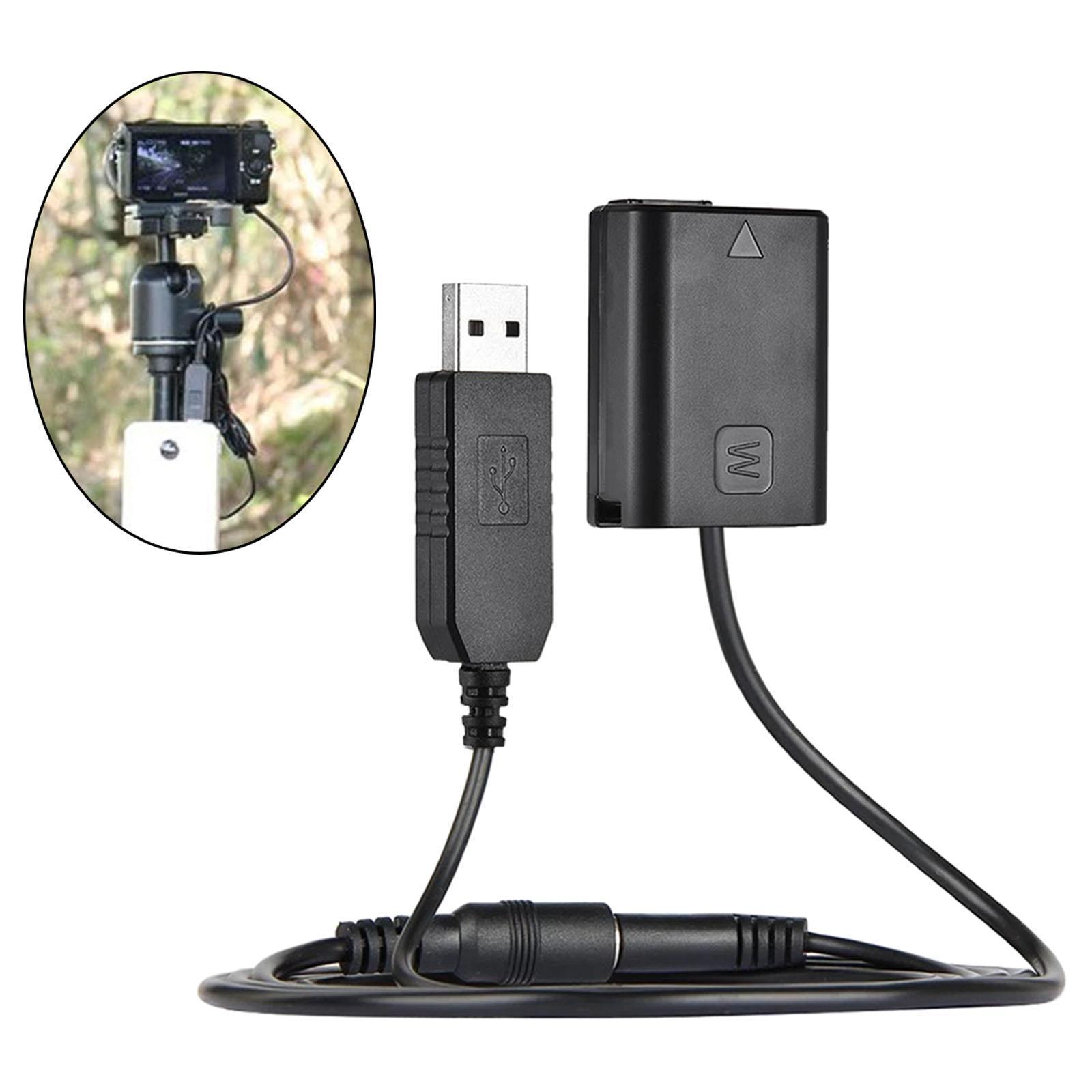 NP-FW50 Dummy Battery Adapter USB DC Coupler Kit Replacement Charger for A7 A6000