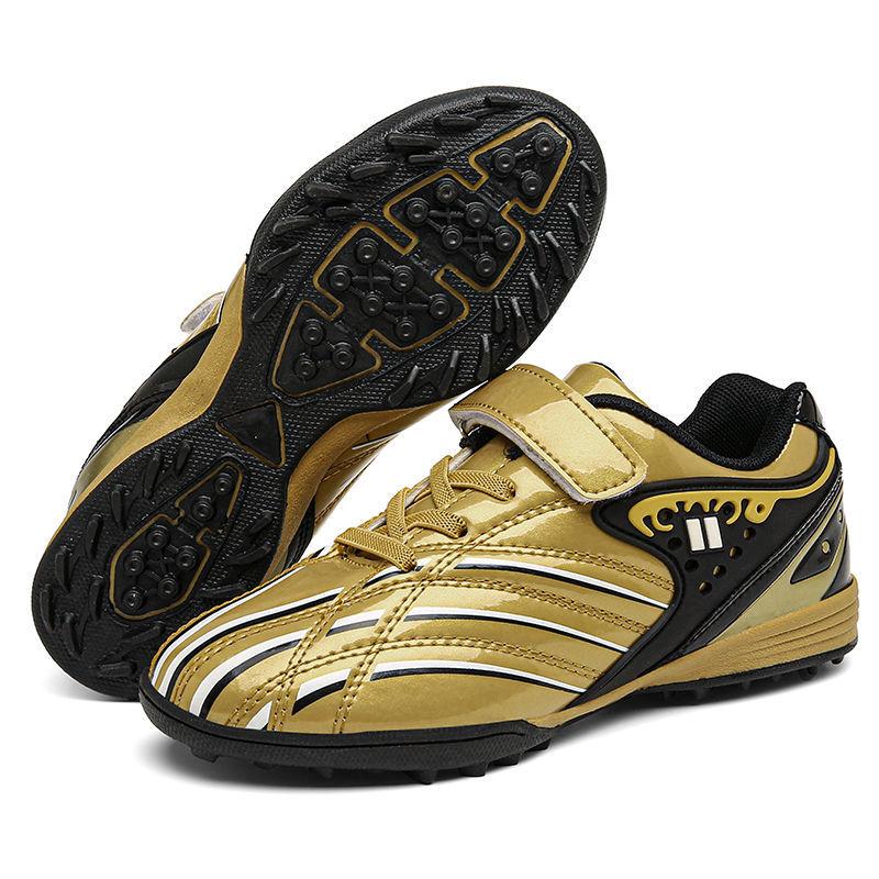 LSYAAAAA Kids Football Shoes Nam Ngắn Nail Trường Tiểu học Magic Clasp Vàng Chelsea Football Shoes Nữ Chống Trượt Race Sneakers