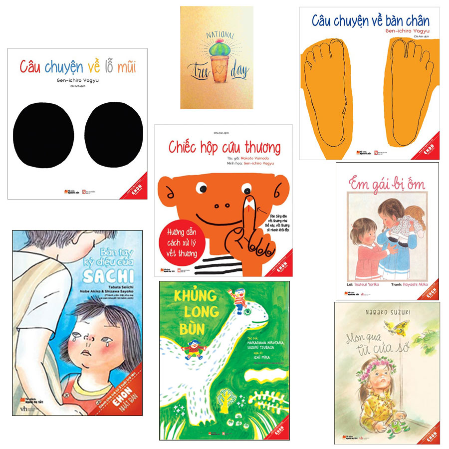Combo Câu Chuyện Về Lỗ Mũi+ Câu Chuyện Về Bàn Chân+Em Gái Bị Ốm+Món Quà Từ Cửa Sổ+Khủng Long Bùn+ Bàn Tay Kì Diệu Của Sachi+Chiếc Hộp Cứu Thương