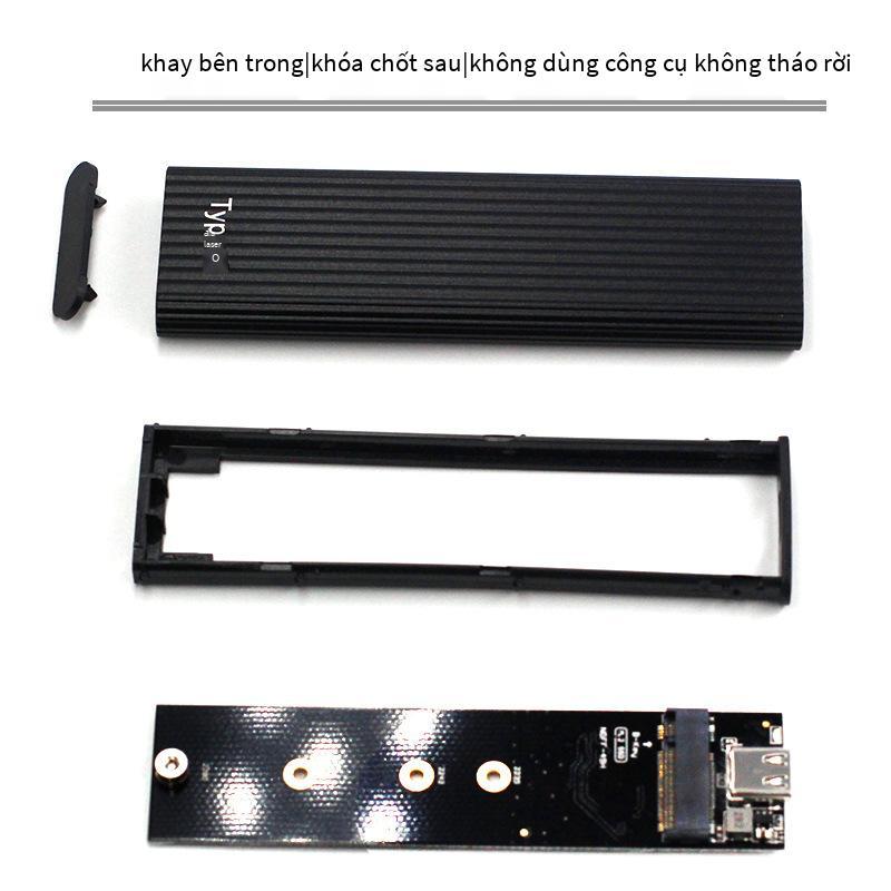 Đảm bảo chất lượng M.2 NGFF SSD Vỏ ổ cứng thể rắn Type-C 3.1 Vỏ ổ cứng di động bằng hợp kim nhôm tốc độ cao