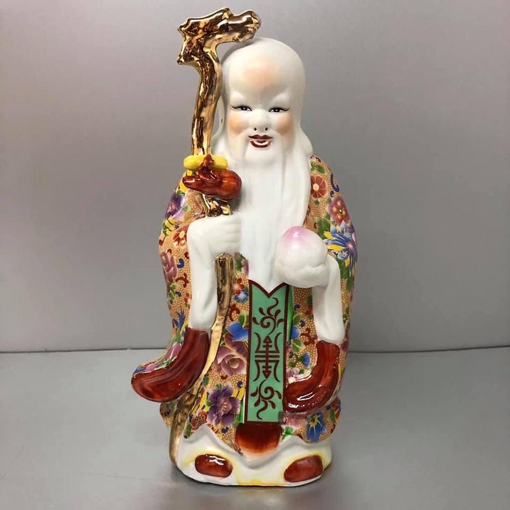 BỘ 3 Pho TAM ĐA PHÚC LỘC THỌ bằng sứ Áo Gấm HANH15109