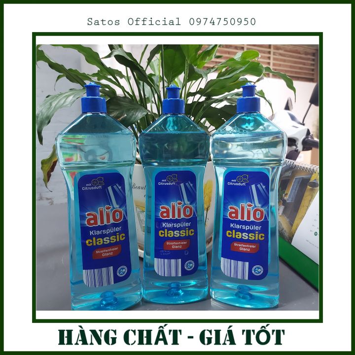 Nước làm bóng Alio 1000ml dùng cho Máy rửa bát chén