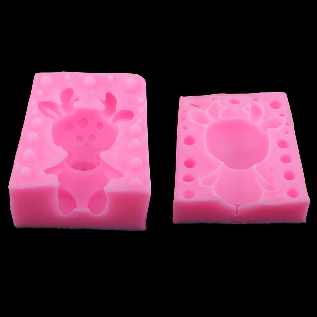 DIY Sika Deer Shape Chocolate Fondant Cake Mold