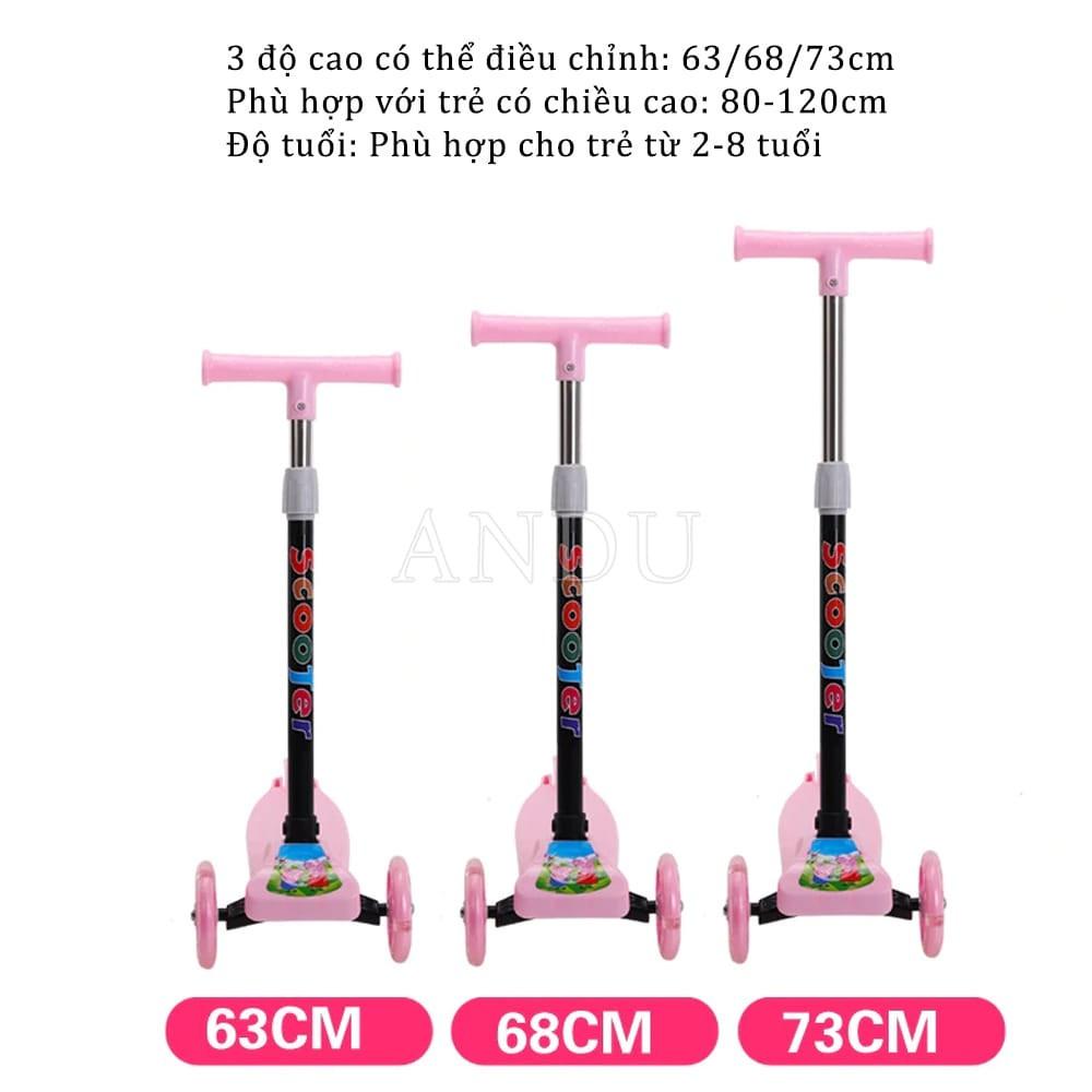 Xe Trượt Scooter Cho Bé 3 Bánh Có Bánh Xe Phát Sáng Xe Ván Trượt Cho Bé Yêu