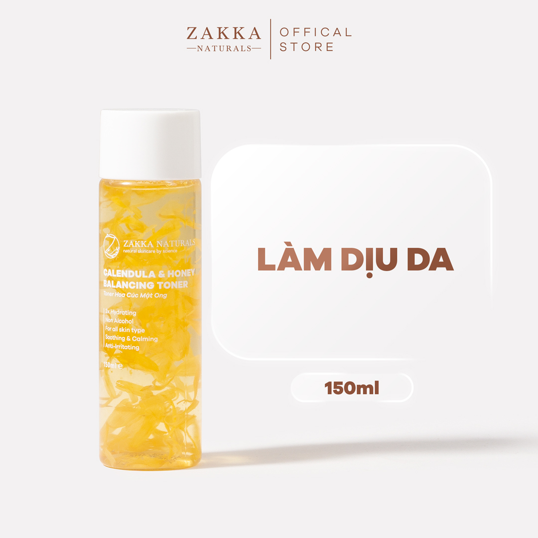 Bộ Đôi Hoa Cúc Zakka Naturals Calendula & Honey Làm Sạch Và Cấp Ẩm Dịu Nhẹ