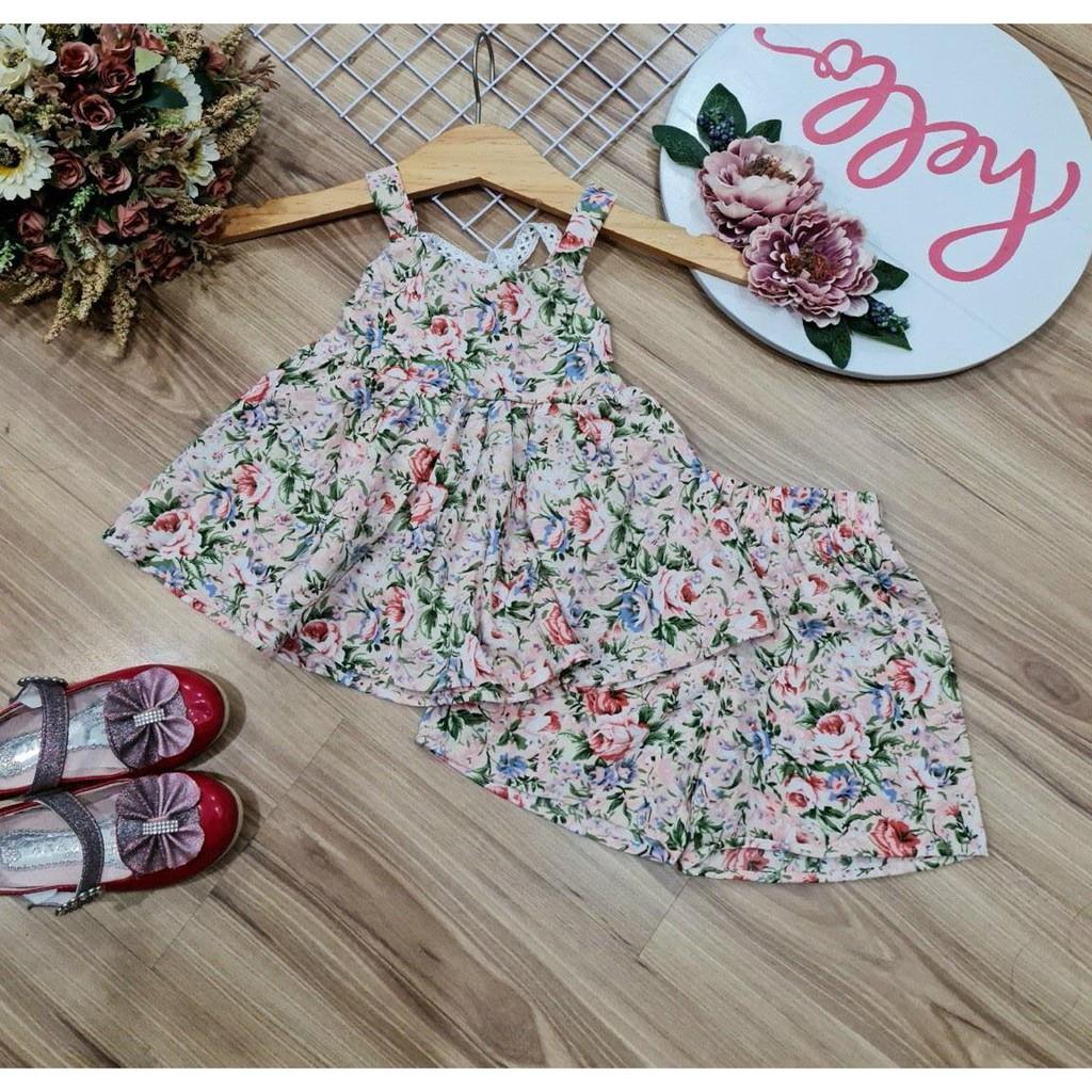 SÉT BỘ LỤA BÔNG MỀM PHỐI REN BÉ GÁI