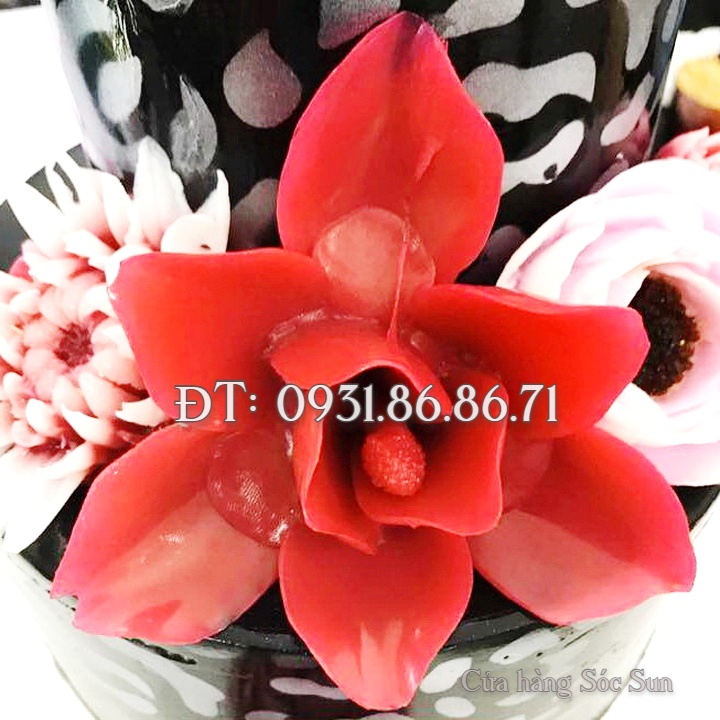 Khuôn silicon hoa ngọc lan 9 cánh loại 11 cm - Mã số 1689