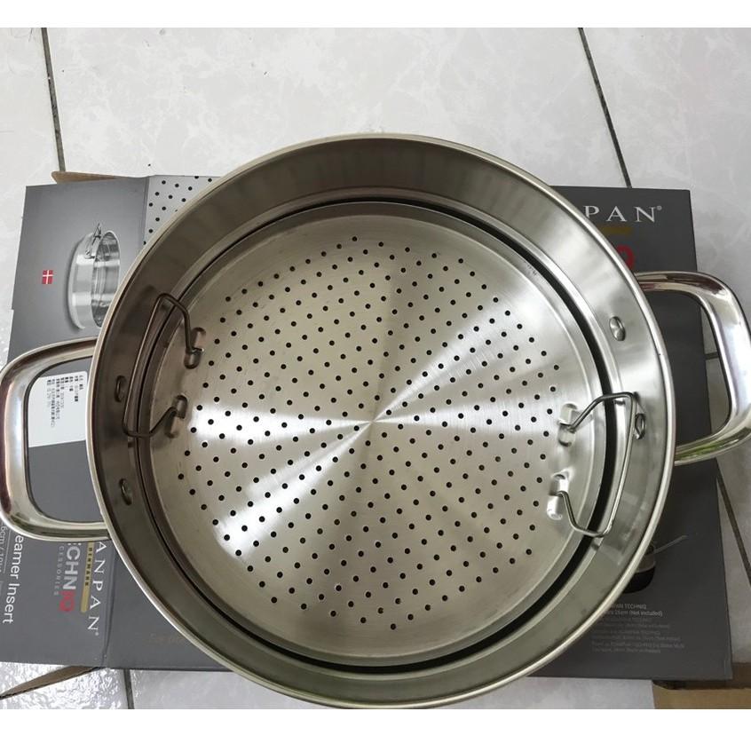Vỉ hấp Inox Scanpan TechNIQ 26cm 54300200, chất liệu bằng thép không gỉ, hàng chính hãng