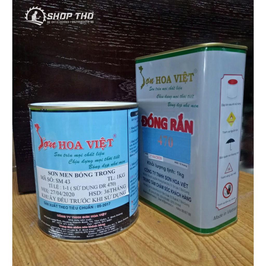 Sơn lau Epoxy Hoa Việt (set 1kg sơn + 1kg đóng rắn)