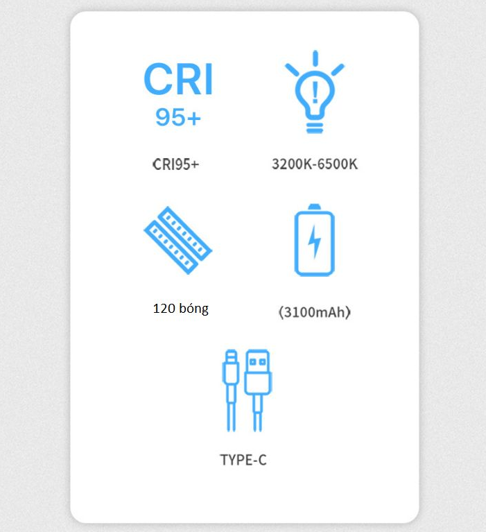 ĐÈN LED VIDEO ULANZI VIJIM VL120 BI-COLOR 3200K-6500K HÀNG CHÍNH HÃNG