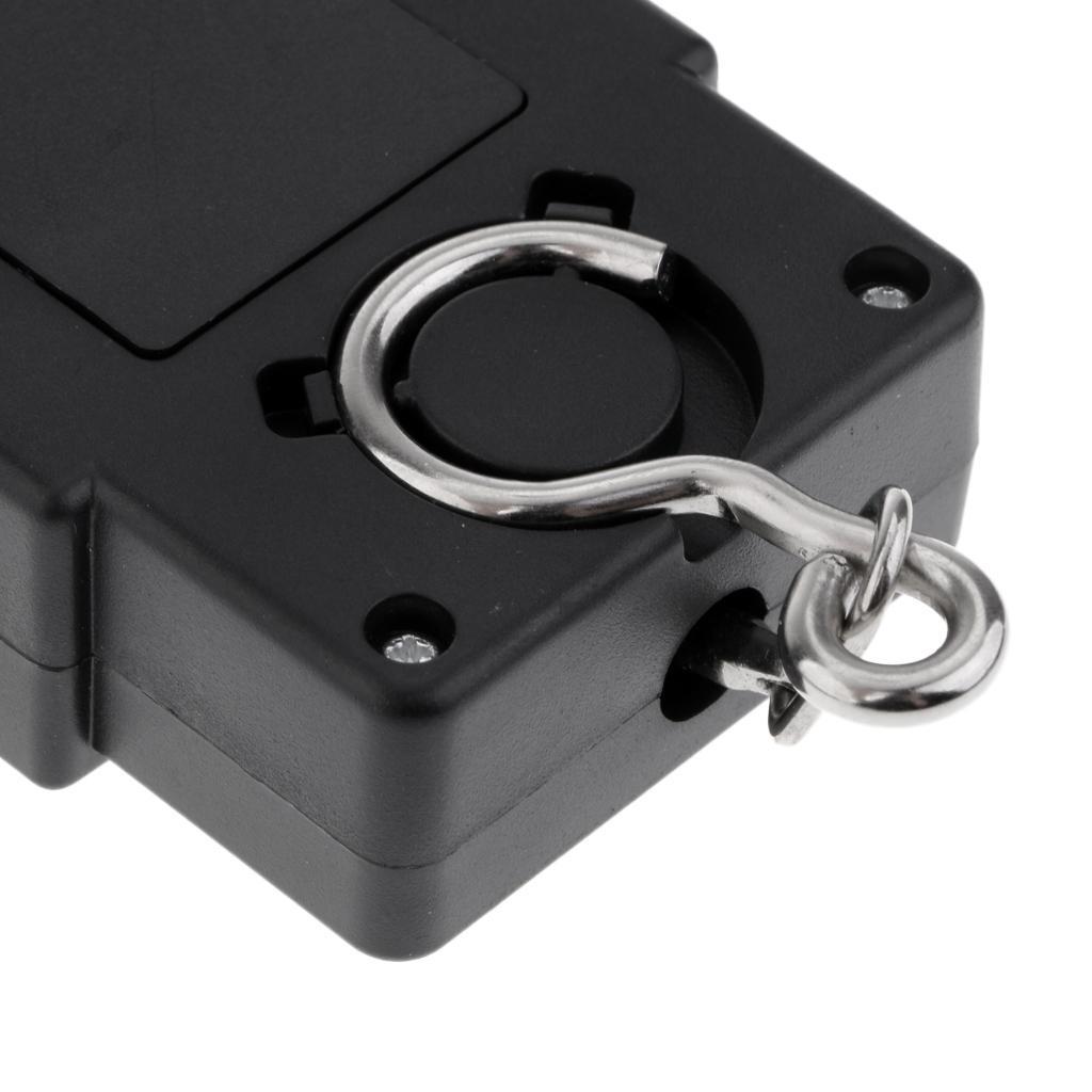 110lb/50kg LCD Display Electronic Balance Digital Fishing Luggage Weight Hanging Hook Scale, 2 AAA Batteries Included