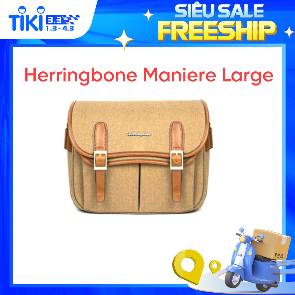 Túi máy ảnh Herringbone Maniere Large - Hàng chính hãng