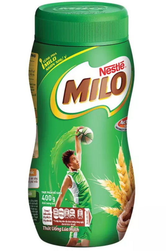 Sữa lúa mạch Nestlé MILO Nguyên chất 400g (hũ nhựa) - Giao mẫu ngẫu nhiên