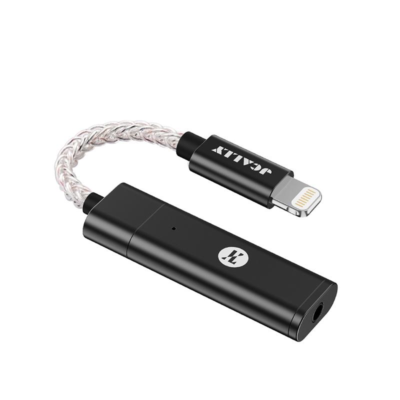 JCALLY JM60L Cáp USB Type C sang 3.5mm DAC ES9038Q2M Adapter Giải Mã Amp Cáp Âm Thanh Kỹ Thuật Số 32bit/384Hz