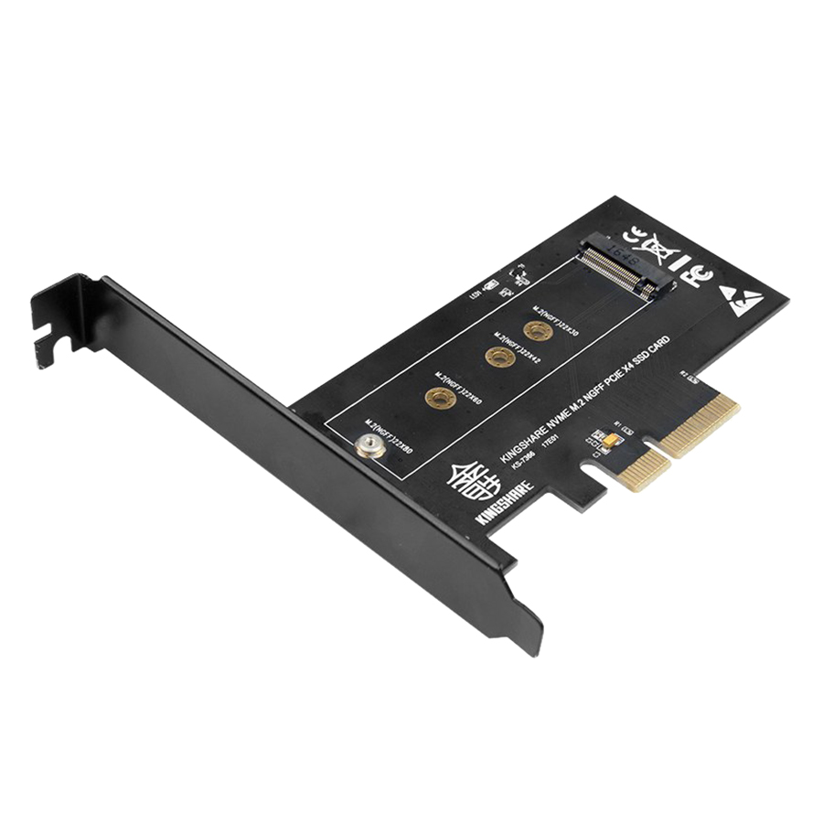 Adapter Kingshare Chuyển Đổi SSD M2 NVMe To PCIe 3.0 x 4 - Hàng Nhập Khẩu