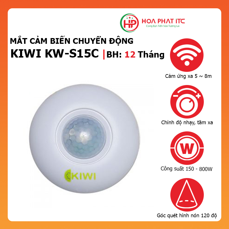 Mắt Cảm Biến Chuyển Động KIWI KW-S15C - Hàng chính hãng