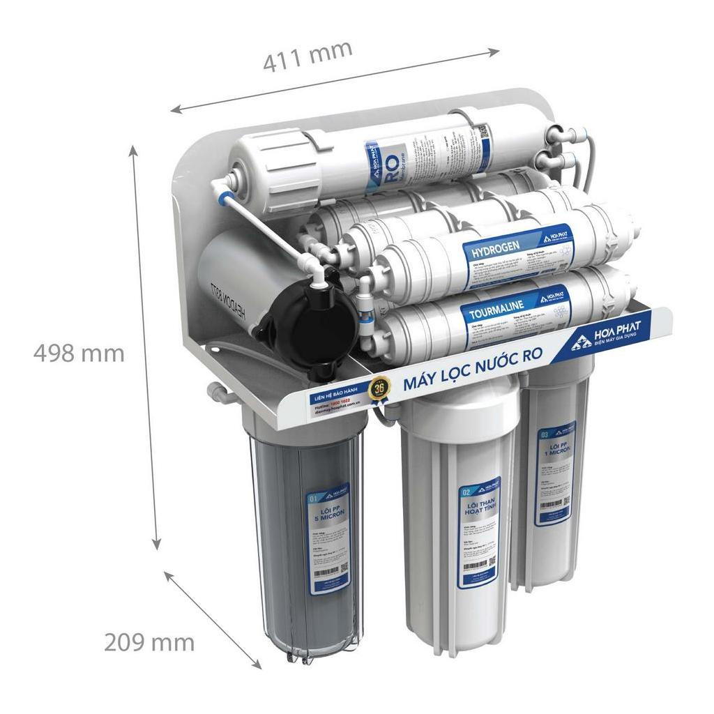 Máy lọc nước RO để gầm chân quỳ 10 lõi Hòa Phát HWU2A1022 - Bảo Hành 36 Tháng - Hàng Chính Hãng