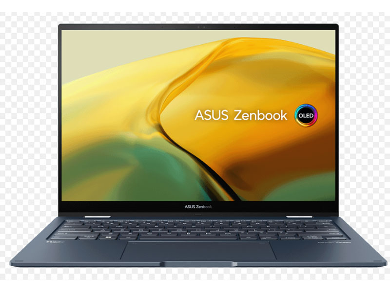 Laptop Asus Zenbook 14 Flip OLED UP3404VA-KN039W (Intel Core I7-1360P | 16GB | 512GB | Intel Iris Plus | 14.0-inch OLED WQXGA+ | Win 11 | Xanh) - Hàng Chính Hãng - Bảo Hành 24 Tháng