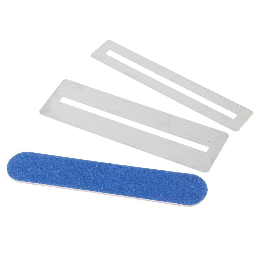 2X Guitar Bass Fingerboard Fret Fret File Sanding Polish Luthier Tool