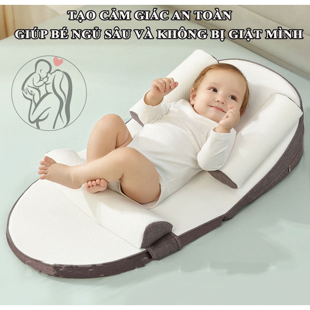 Gối Chống Trào Ngược Cho Bé Điều Chỉnh Độ Nghiêng Tuỳ Ý MaMa Be-On-U