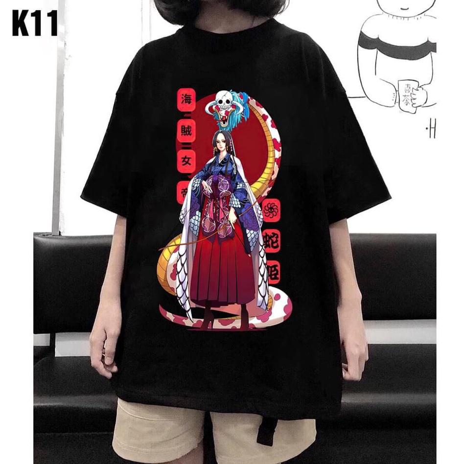 ÁO THUN UNISEX COTTON BIGSIZE GÁI HẢI TẶC RẮN ĐẦU LÂU