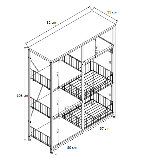 Kệ để lò vi sóng 192 loại khung thép sơn tĩnh điện chống gỉ và bong tróc, mặt gỗ lõi xanh phủ melamine chống nước