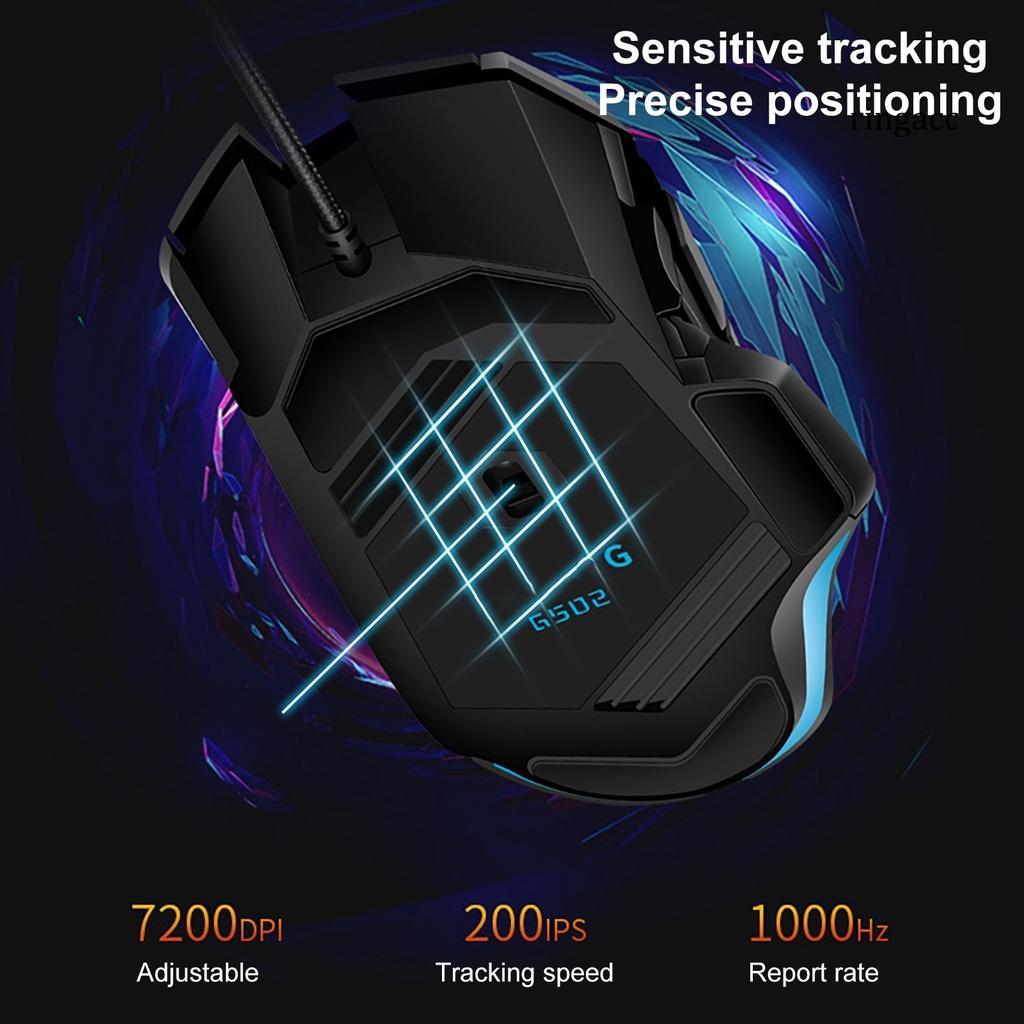 Chuột Chơi Game G502 Có Dây 7200dpi 8 Nút Bấm