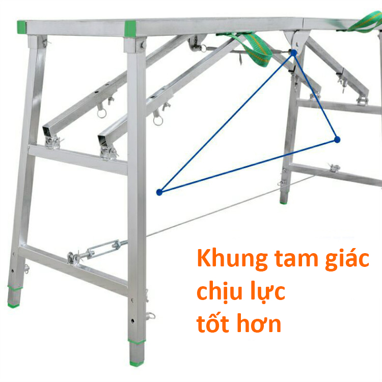 Giàn giáo gấp gọn thông minh cao 1m3 nặng 12kg H178