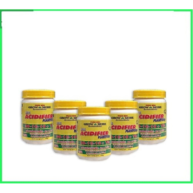 COMBO 5 LỌ PHÂN BÓN LÁ GROWMORE SOIL ACIDIFIER NPK 30-10-10 + TE