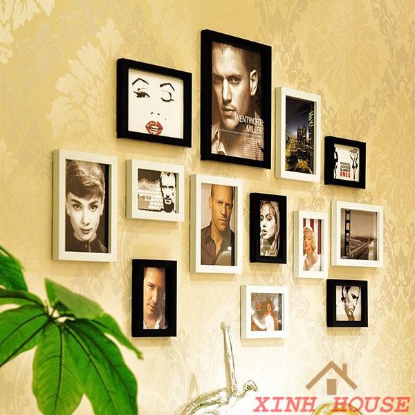 Bộ Khung Ảnh Treo Tường Phòng Khách KA1302 - Hỗ Trợ In Ảnh.