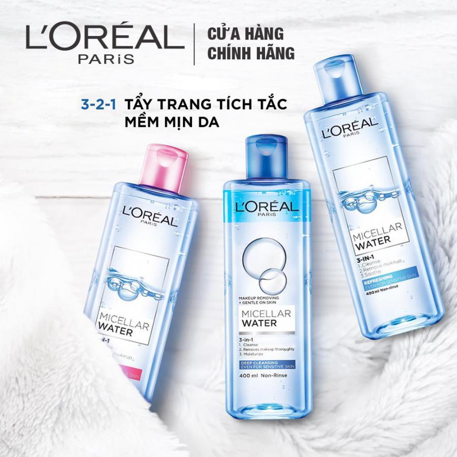 Nước Tẩy Trang Tươi Mát L'Oreal Paris Micellar Water (400ml)