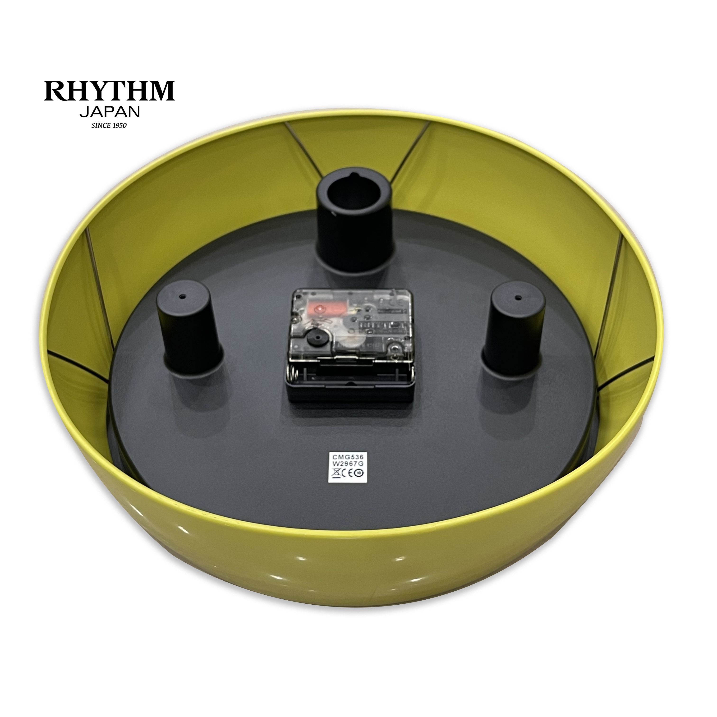 Đồng hồ treo tường Nhật Bản RHYTHM CMG536NR05, Kt 25.0 x 6.3cm, 640g, Vỏ Nhựa