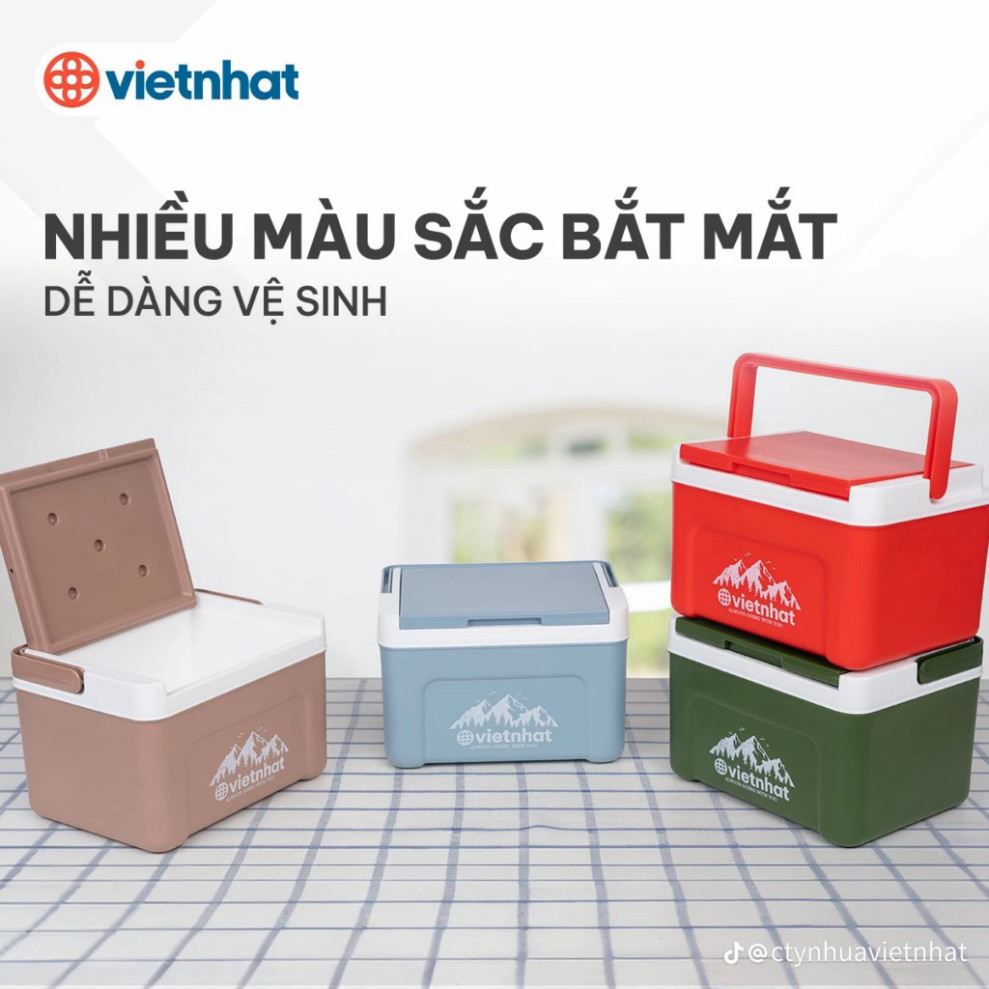 Phích vuông thái 2.3L 3932, Phích mini giữ nhiệt tiện lợi, Phích Đá giữ nhiệt lên đến 8h, Phích Đá Giữ Nhiệt Văn Phòng Việt Nhật cao cấp - Hàng Việt Nam